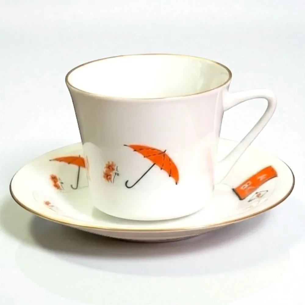 Vintage Chodiez China Whimsical Tea Cup and Saucer Set